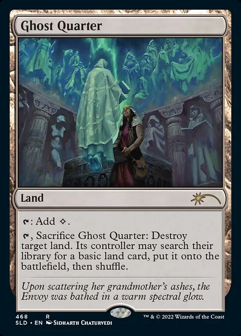 Ghost Quarter, carta Magic di tipo Land illustrata da Sidharth Chaturvedi
