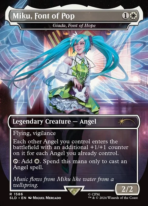 Giada, Font of Hope, carta Magic di tipo Legendary Creature — Angel illustrata da Miguel Mercado