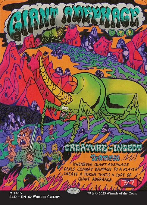Giant Adephage, carta Magic di tipo Creature — Insect illustrata da Wooden Cyclops