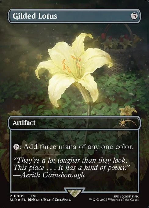 Gilded Lotus, carta Magic di tipo Artifact illustrata da Kasia 'Kafis' Zielińska