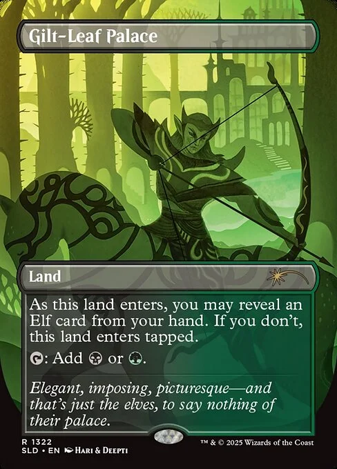 Gilt-Leaf Palace, carta Magic di tipo Land illustrata da Hari & Deepti