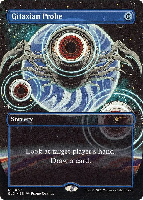 Gitaxian Probe, carta Magic di tipo Sorcery illustrata da Pedro Correa