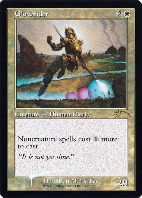 Glowrider, carta Magic di tipo Creature — Human Cleric illustrata da Scott M. Fischer