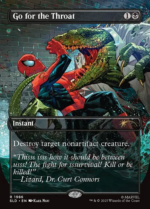 Go for the Throat, carta Magic di tipo Instant illustrata da Kael Ngu