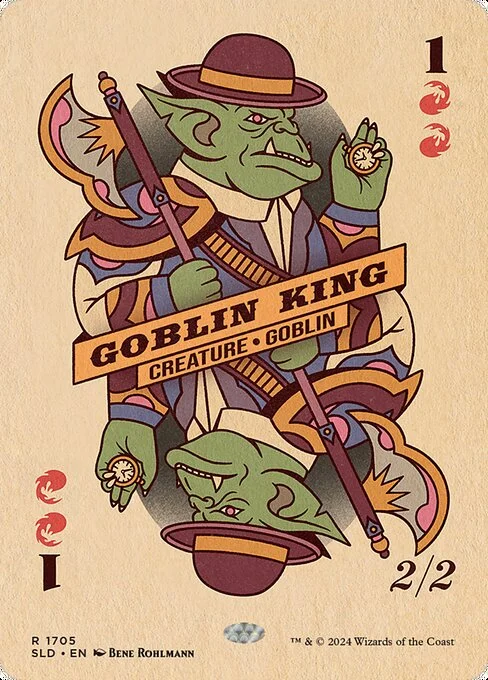 Goblin King, carta Magic di tipo Creature — Goblin illustrata da Bene Rohlmann