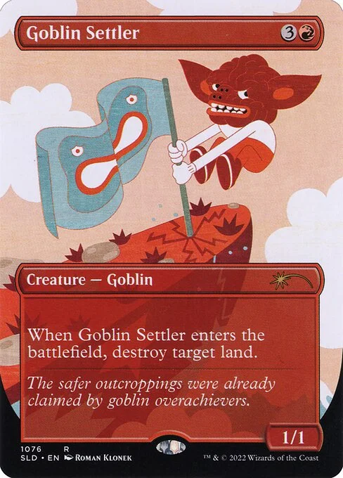 Goblin Settler, carta Magic di tipo Creature — Goblin illustrata da Roman Klonek