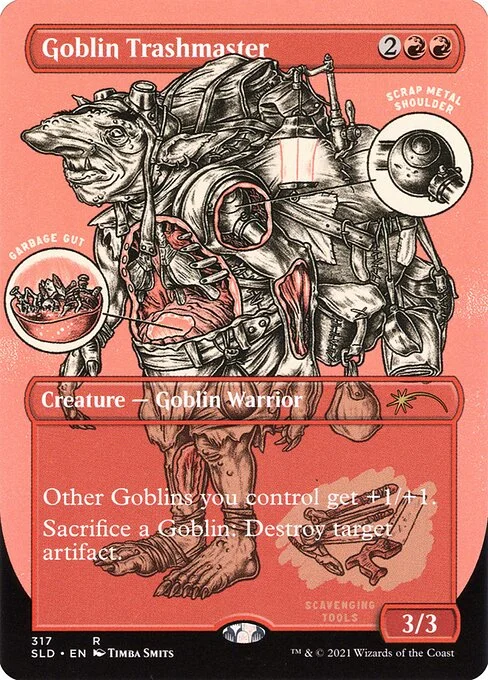 Goblin Trashmaster, carta Magic di tipo Creature — Goblin Warrior illustrata da Timba Smits
