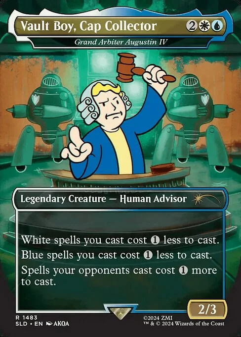 Grand Arbiter Augustin IV, carta Magic di tipo Legendary Creature — Human Advisor illustrata da AKQA