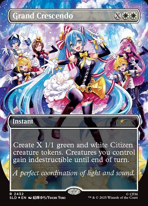 Grand Crescendo, carta Magic di tipo Instant illustrata da Yuchi Yuki