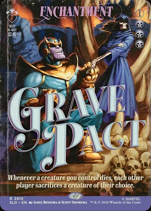 Grave Pact, carta Magic di tipo Enchantment illustrata da James Bousema & Scott Okumura