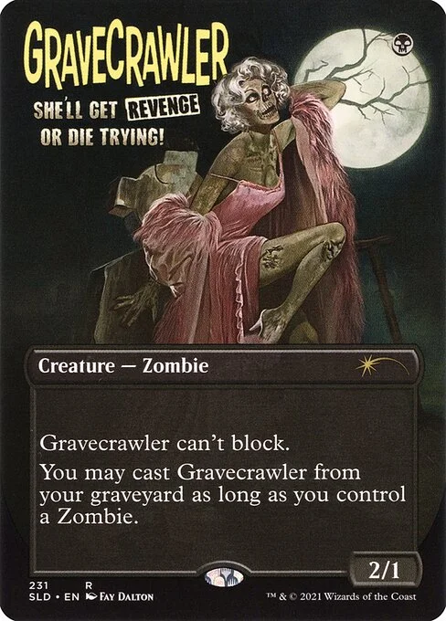 Gravecrawler, carta Magic di tipo Creature — Zombie illustrata da Fay Dalton