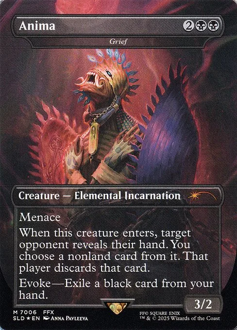 Grief, carta Magic di tipo Creature — Elemental Incarnation illustrata da Anna Pavleeva