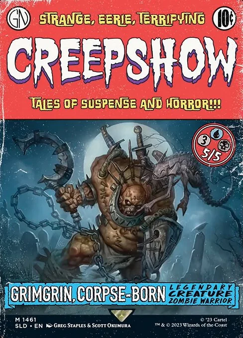 Grimgrin, Corpse-Born // Grimgrin, Corpse-Born, carta Magic di tipo  illustrata da Greg Staples & Scott Okumura