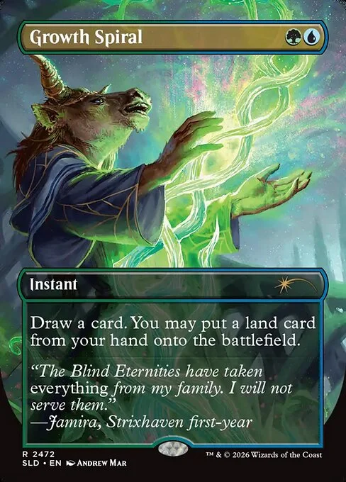 Growth Spiral, carta Magic di tipo Instant illustrata da Andrew Mar