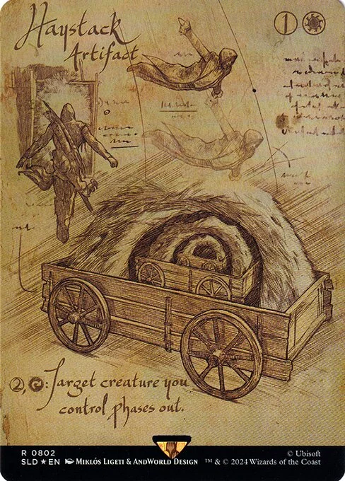 Haystack, carta Magic di tipo Artifact illustrata da Miklós Ligeti & AndWorld Design