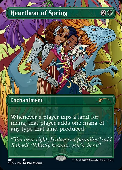 Heartbeat of Spring, carta Magic di tipo Enchantment illustrata da Peo Michie