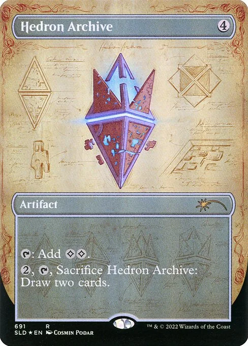 Hedron Archive, carta Magic di tipo Artifact illustrata da Cosmin Podar
