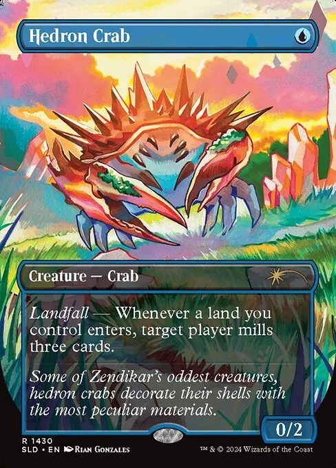 Hedron Crab, carta Magic di tipo Creature — Crab illustrata da Rian Gonzales