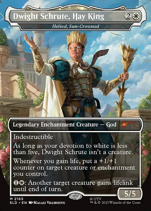 Heliod, Sun-Crowned, carta Magic di tipo Legendary Enchantment Creature — God illustrata da Magali Villeneuve