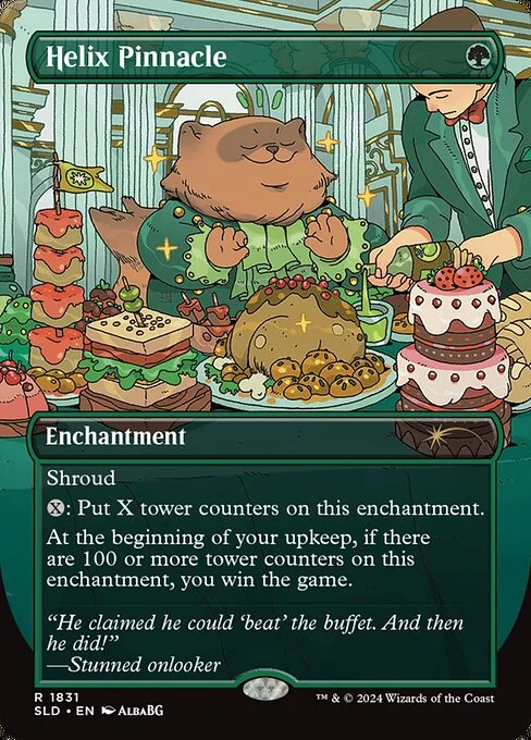 Helix Pinnacle, carta Magic di tipo Enchantment illustrata da AlbaBG