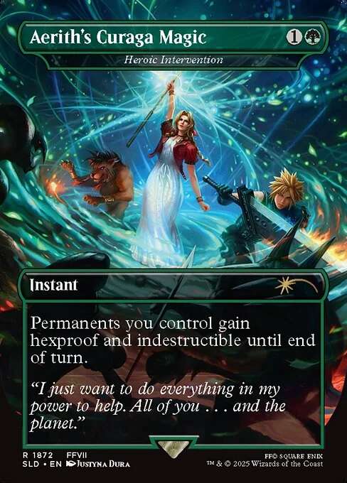 Heroic Intervention, carta Magic di tipo Instant illustrata da Justyna Dura
