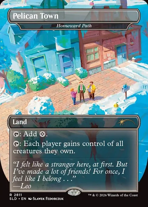 Homeward Path, carta Magic di tipo Land illustrata da Slawek Fedorczuk