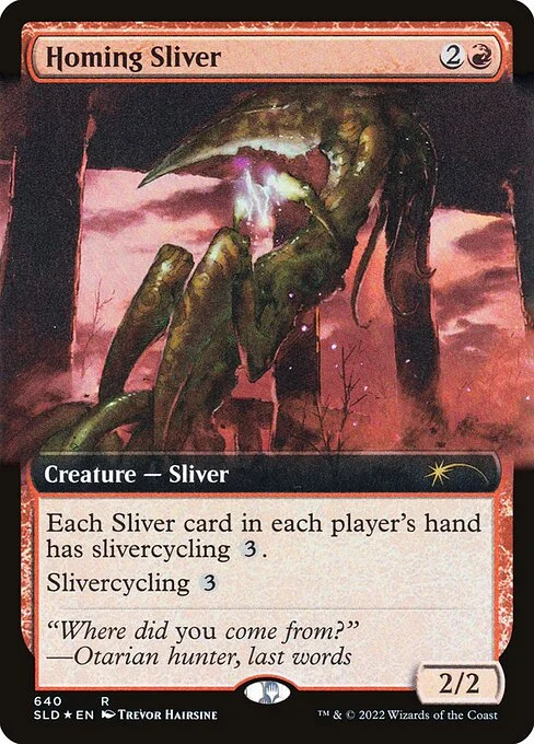 Homing Sliver, carta Magic di tipo Creature — Sliver illustrata da Trevor Hairsine