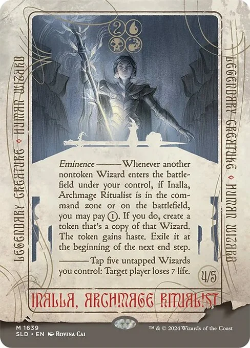 Inalla, Archmage Ritualist, carta Magic di tipo Legendary Creature — Human Wizard illustrata da Rovina Cai