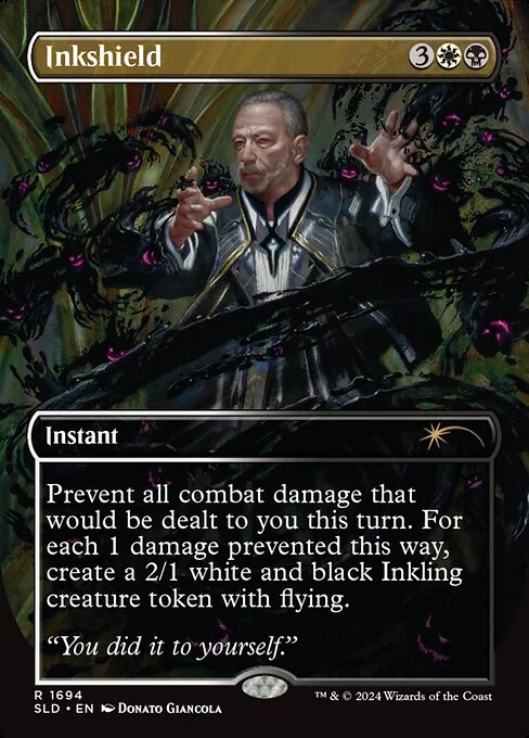 Inkshield, carta Magic di tipo Instant illustrata da Donato Giancola