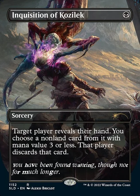 Inquisition of Kozilek, carta Magic di tipo Sorcery illustrata da Aleksi Briclot