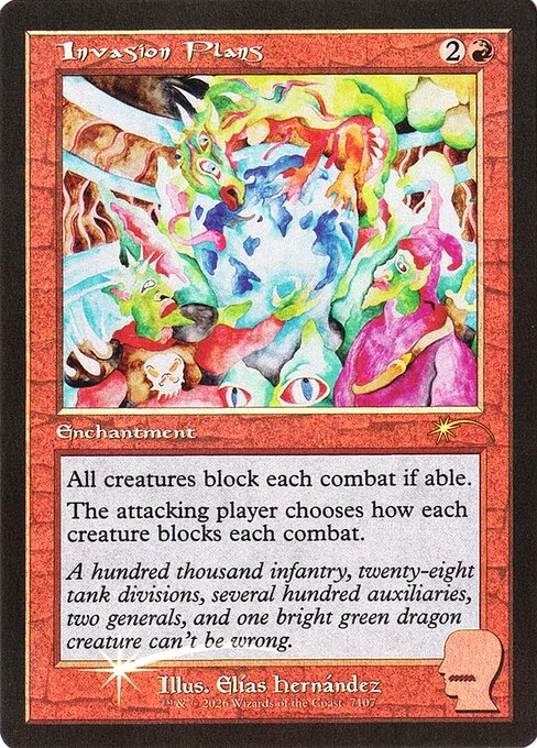 Invasion Plans, carta Magic di tipo Enchantment illustrata da Elías Hernández