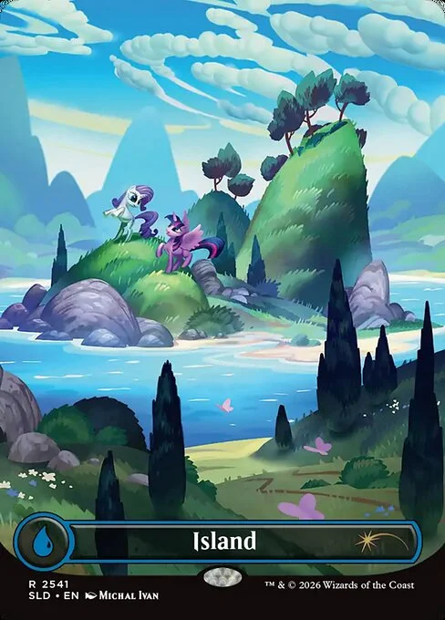 Island, carta Magic di tipo Basic Land — Island illustrata da Michal Ivan