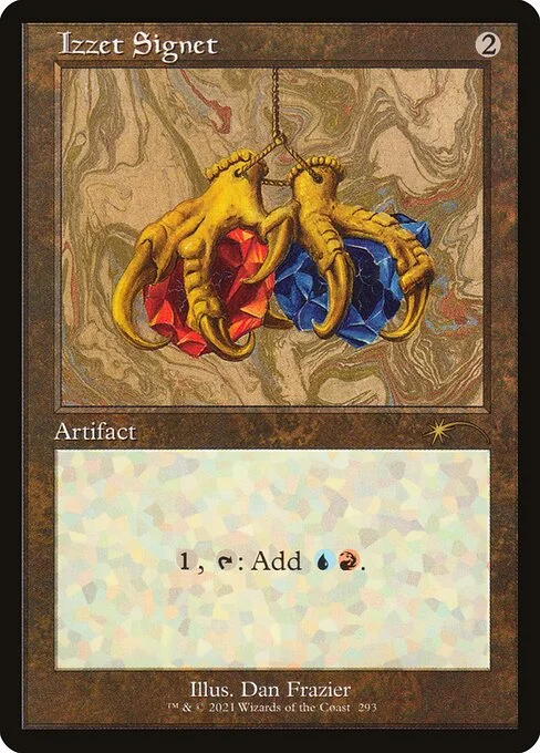 Izzet Signet, carta Magic di tipo Artifact illustrata da Dan Frazier