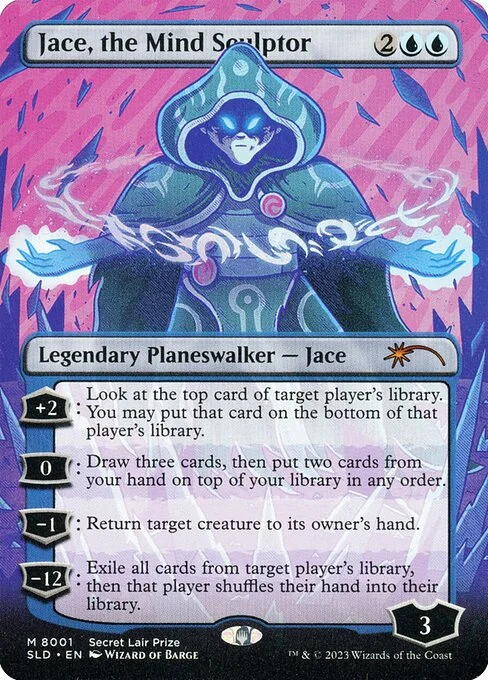 Jace, the Mind Sculptor, carta Magic di tipo Legendary Planeswalker — Jace illustrata da Wizard of Barge