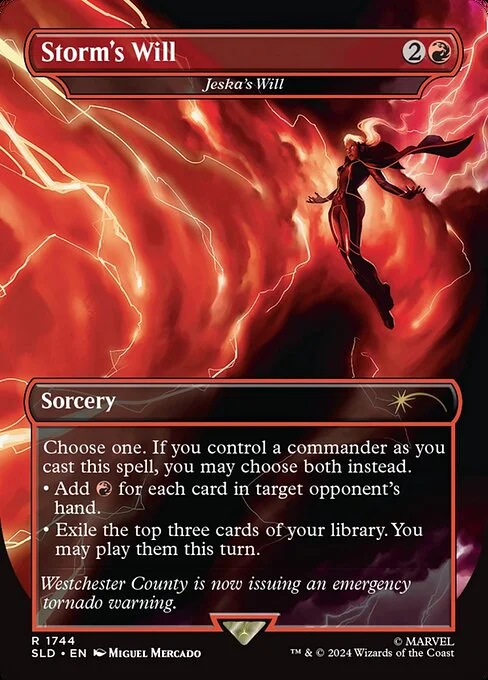 Jeska's Will, carta Magic di tipo Sorcery illustrata da Miguel Mercado