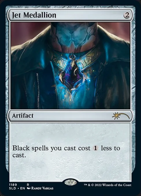 Jet Medallion, carta Magic di tipo Artifact illustrata da Randy Vargas
