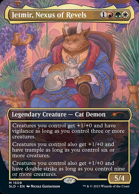 Jetmir, Nexus of Revels // Jetmir, Nexus of Revels, carta Magic di tipo  illustrata da Nicole Gustafsson