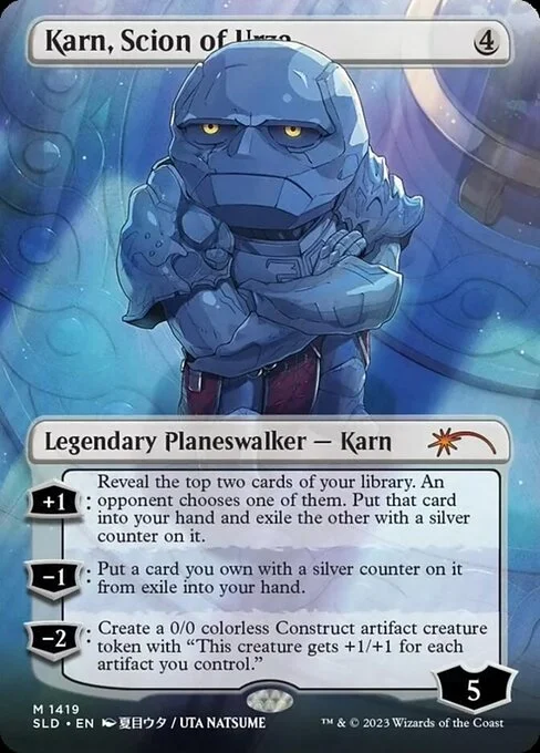 Karn, Scion of Urza, carta Magic di tipo Legendary Planeswalker — Karn illustrata da Uta Natsume