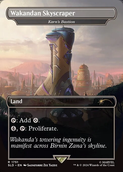 Karn's Bastion, carta Magic di tipo Land illustrata da Salvatorre Zee Yazzie