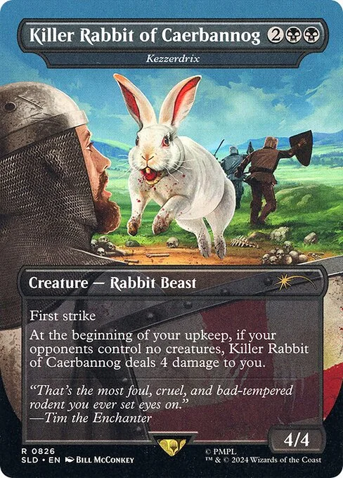 Kezzerdrix, carta Magic di tipo Creature — Rabbit Beast illustrata da Bill McConkey