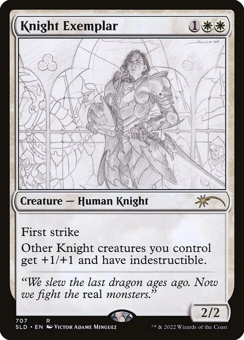 Knight Exemplar, carta Magic di tipo Creature — Human Knight illustrata da Victor Adame Minguez