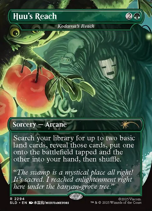 Kodama's Reach, carta Magic di tipo Sorcery — Arcane illustrata da Mizutametori