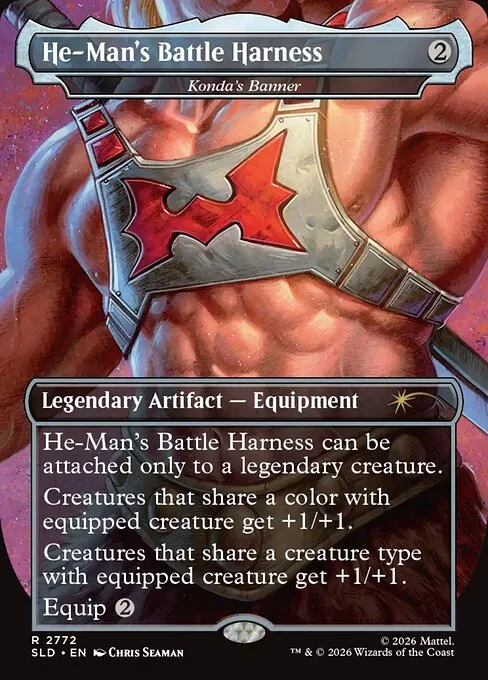 Konda's Banner, carta Magic di tipo Legendary Artifact — Equipment illustrata da Chris Seaman