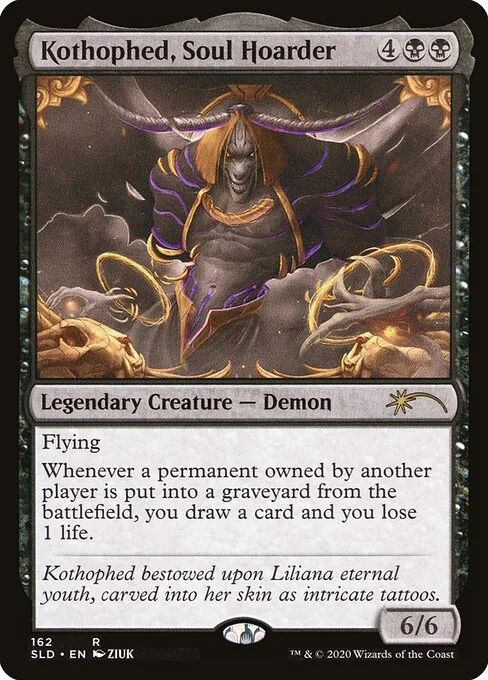 Kothophed, Soul Hoarder, carta Magic di tipo Legendary Creature — Demon illustrata da ZIUK