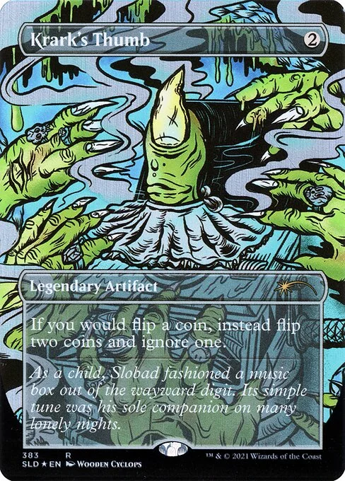 Krark's Thumb // Krark's Thumb, carta Magic di tipo  illustrata da Wooden Cyclops