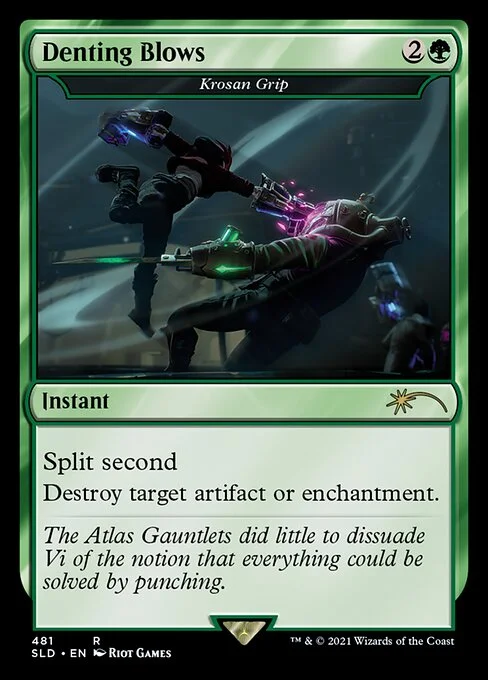 Krosan Grip, carta Magic di tipo Instant illustrata da Riot Games