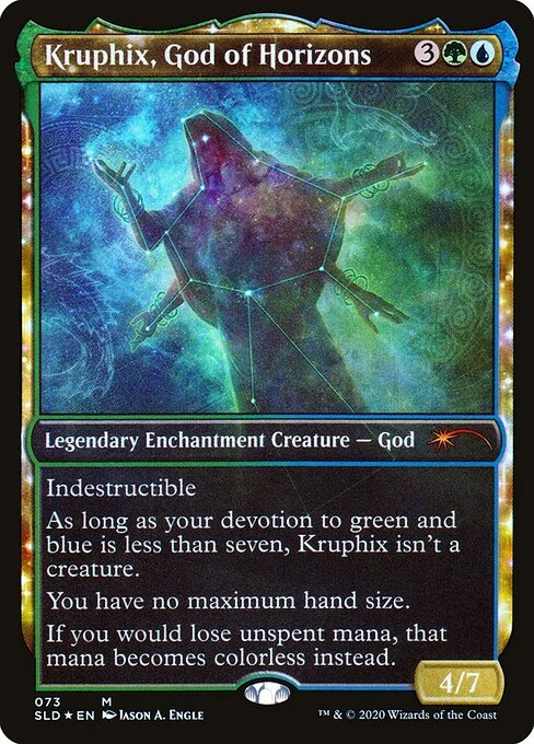 Kruphix, God of Horizons, carta Magic di tipo Legendary Enchantment Creature — God illustrata da Jason A. Engle
