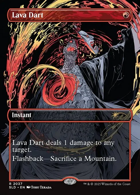 Lava Dart, carta Magic di tipo Instant illustrata da Toru Terada
