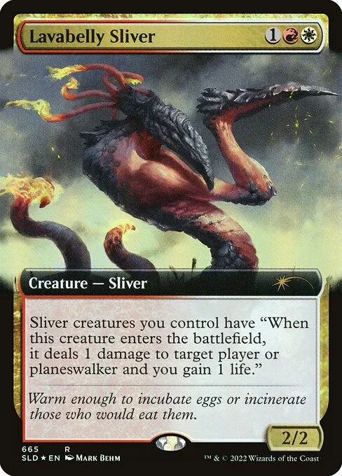 Lavabelly Sliver, carta Magic di tipo Creature — Sliver illustrata da Mark Behm