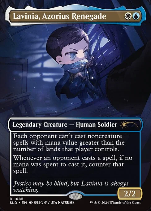 Lavinia, Azorius Renegade, carta Magic di tipo Legendary Creature — Human Soldier illustrata da Uta Natsume